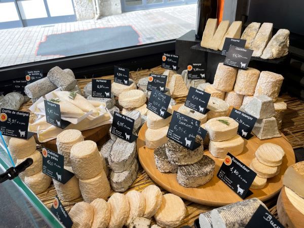 French cheese and wine
