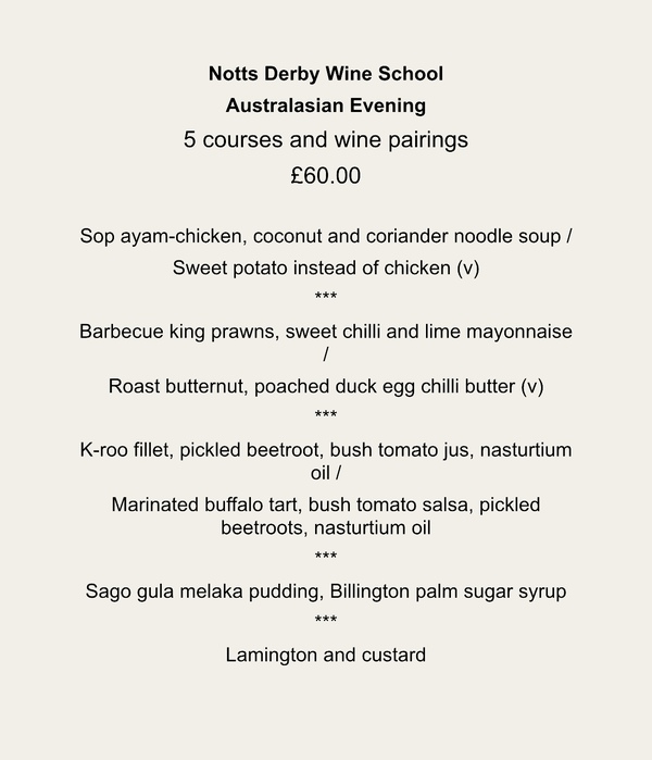 Fletchers Food and Wine Pairing Meal - Deposit