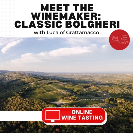 ONLINE MEET THE WINEMAKER: Classic Bolgheri with Luca of Grattamacco