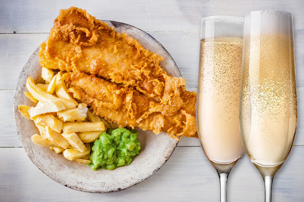 Champagne & Sparkling with Fish & Chips