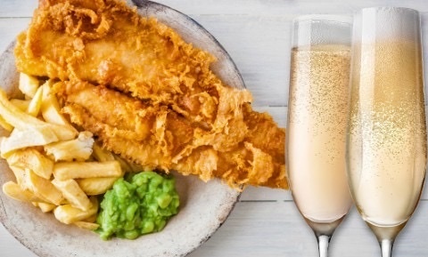 Champagne and Sparkling Wines with Fish and Chips!