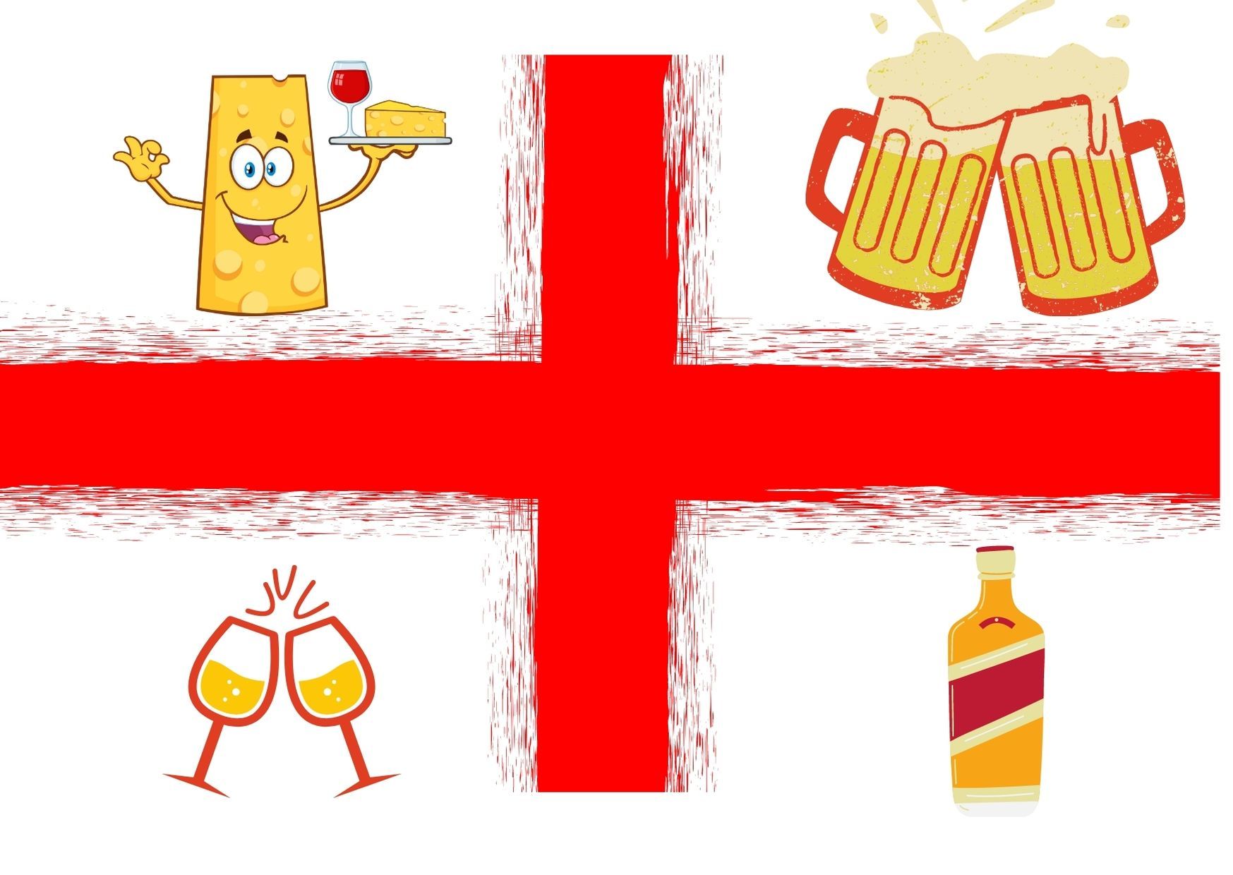 St Georges Day - Online Tasting - Beer, Wine, Cider, Whiskey & Cheese