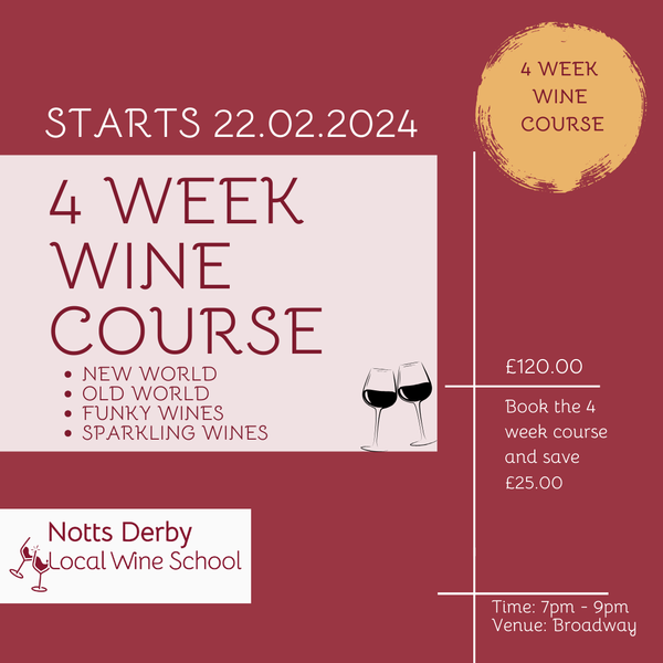  4 Week World Wine Course              