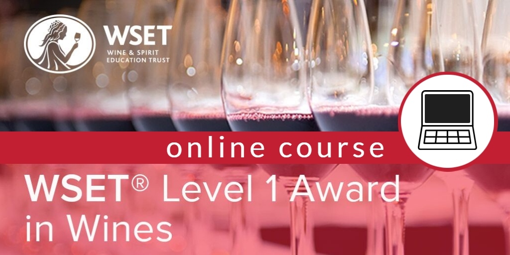 WSET Course Level 1 - Online 3 Evenings inc. Exam 