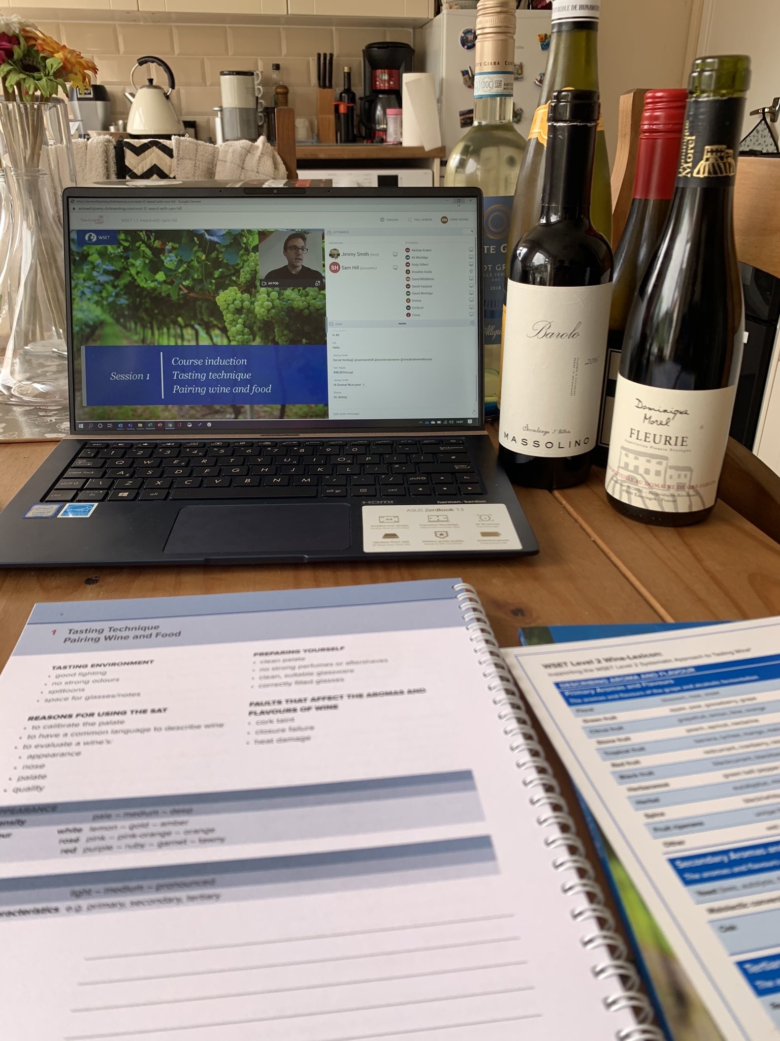 WSET Online Level 2 - Evenings inc. Exam   